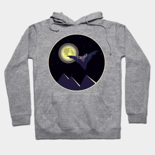 Bat in the moonlight Hoodie